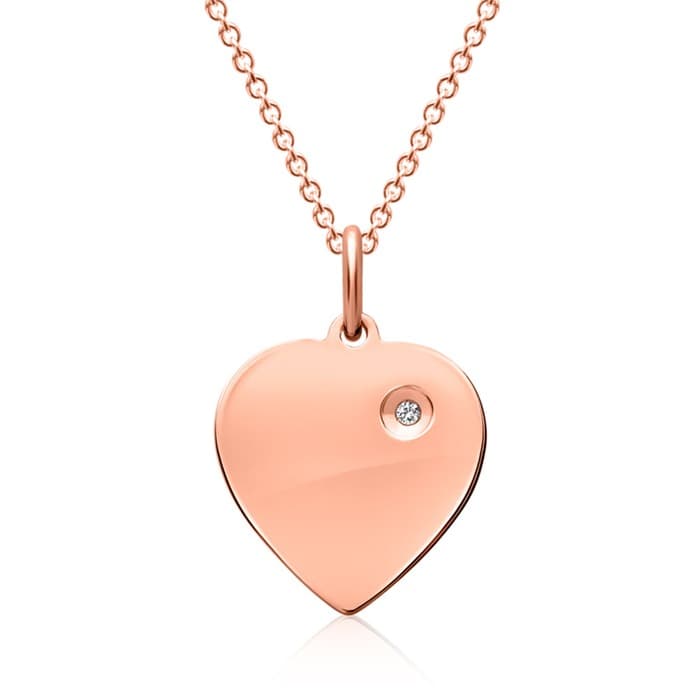 Pendentif coeur argent personnalisé -1120