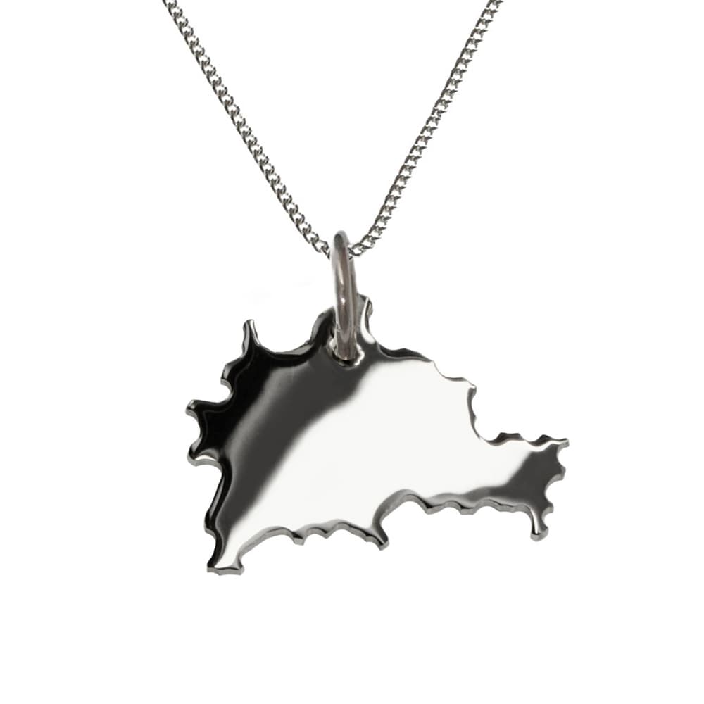 Pendentif argent Berlin personnalisé - 1189