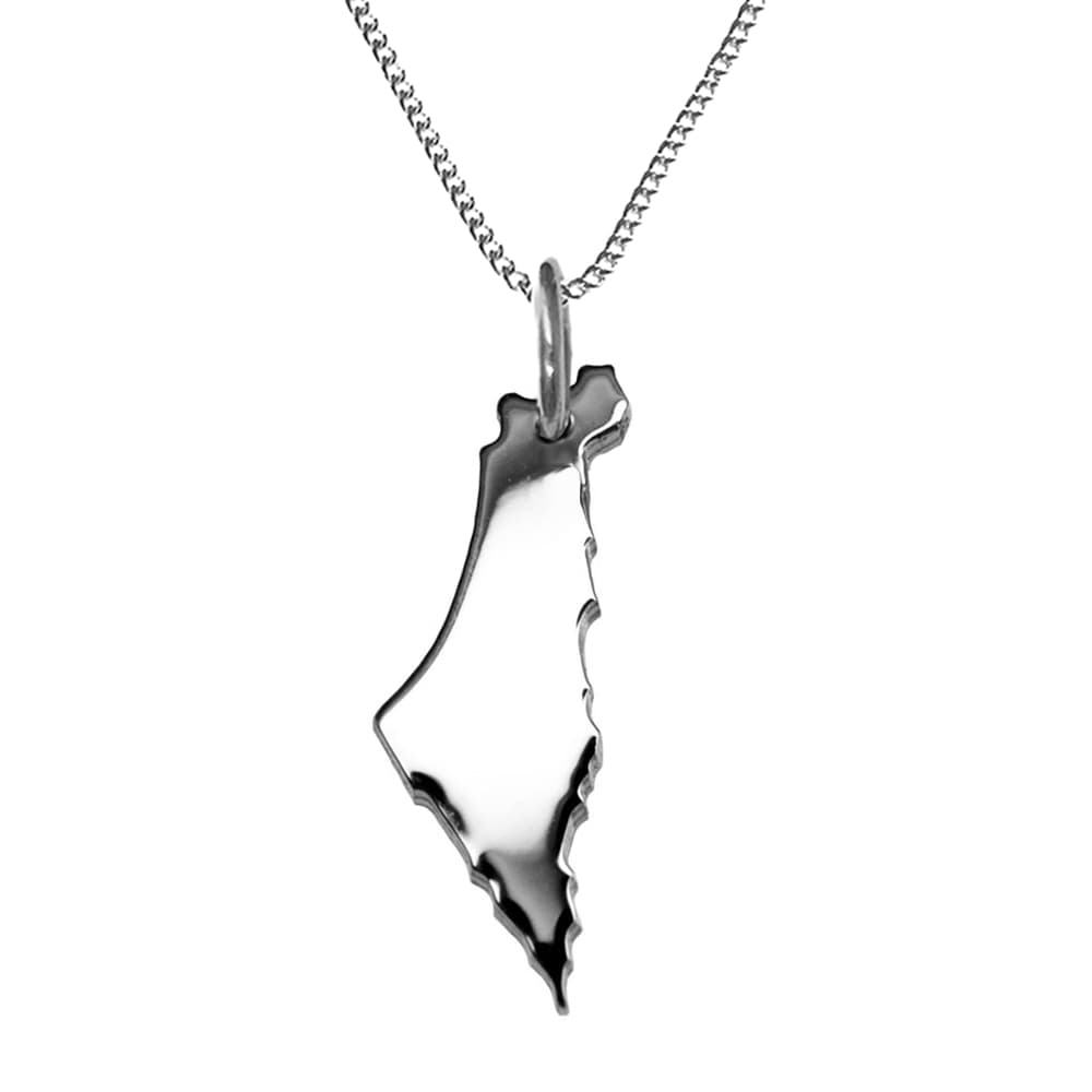 Pendentif argent Israël personnalisé - 1193