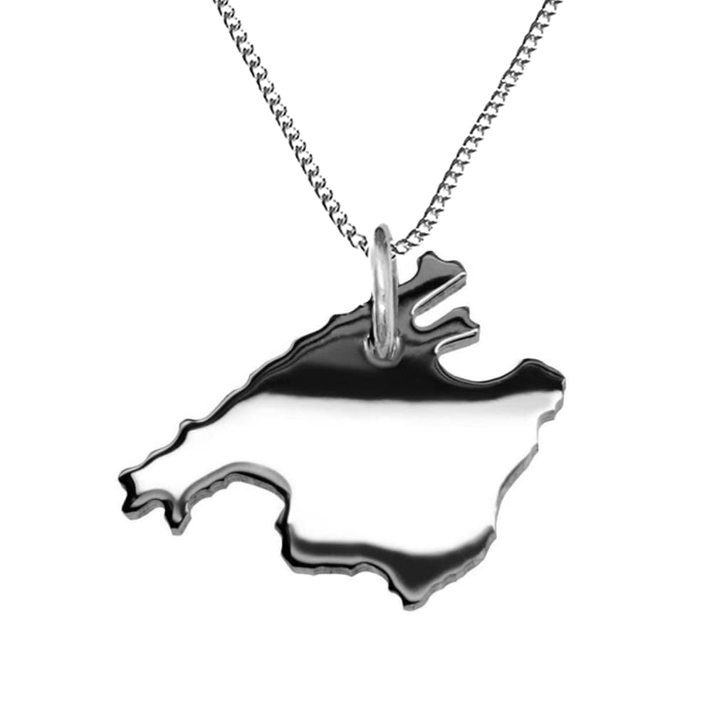 Pendentif argent Majorque personnalisé - 1197