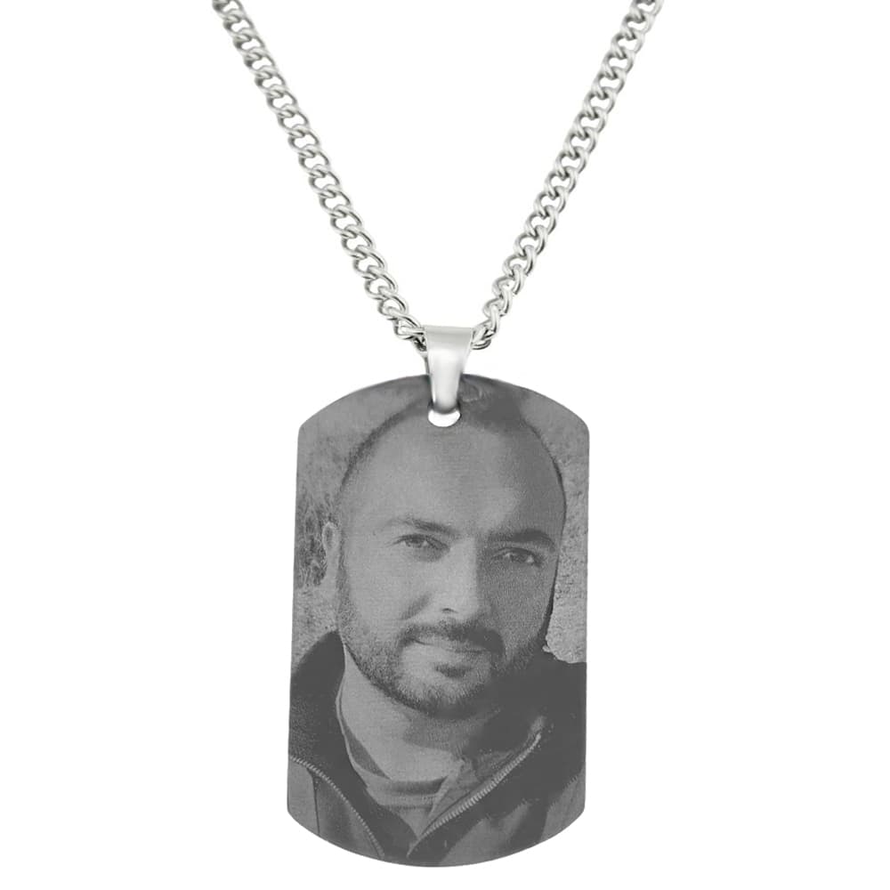 Pendentif photo plaque personnalisé - 1518