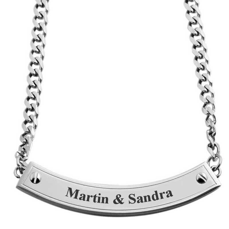Pendentif acier personnalisé - 1834