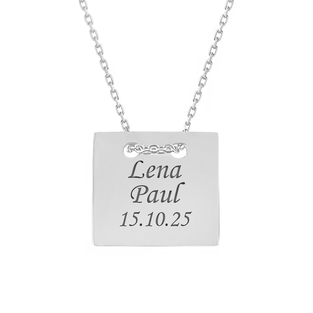 Pendentif acier personnalisé - 1900