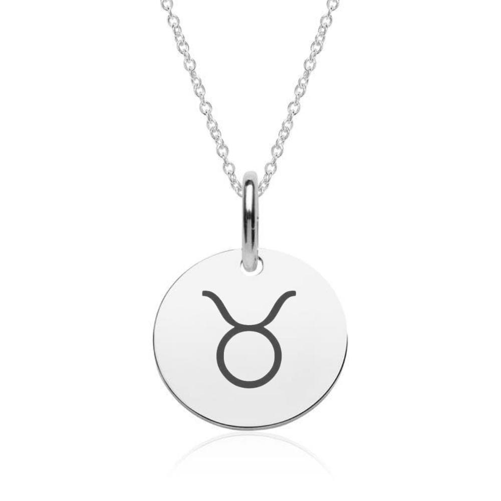 Pendentif astro taureau argent personnalisé - 2160
