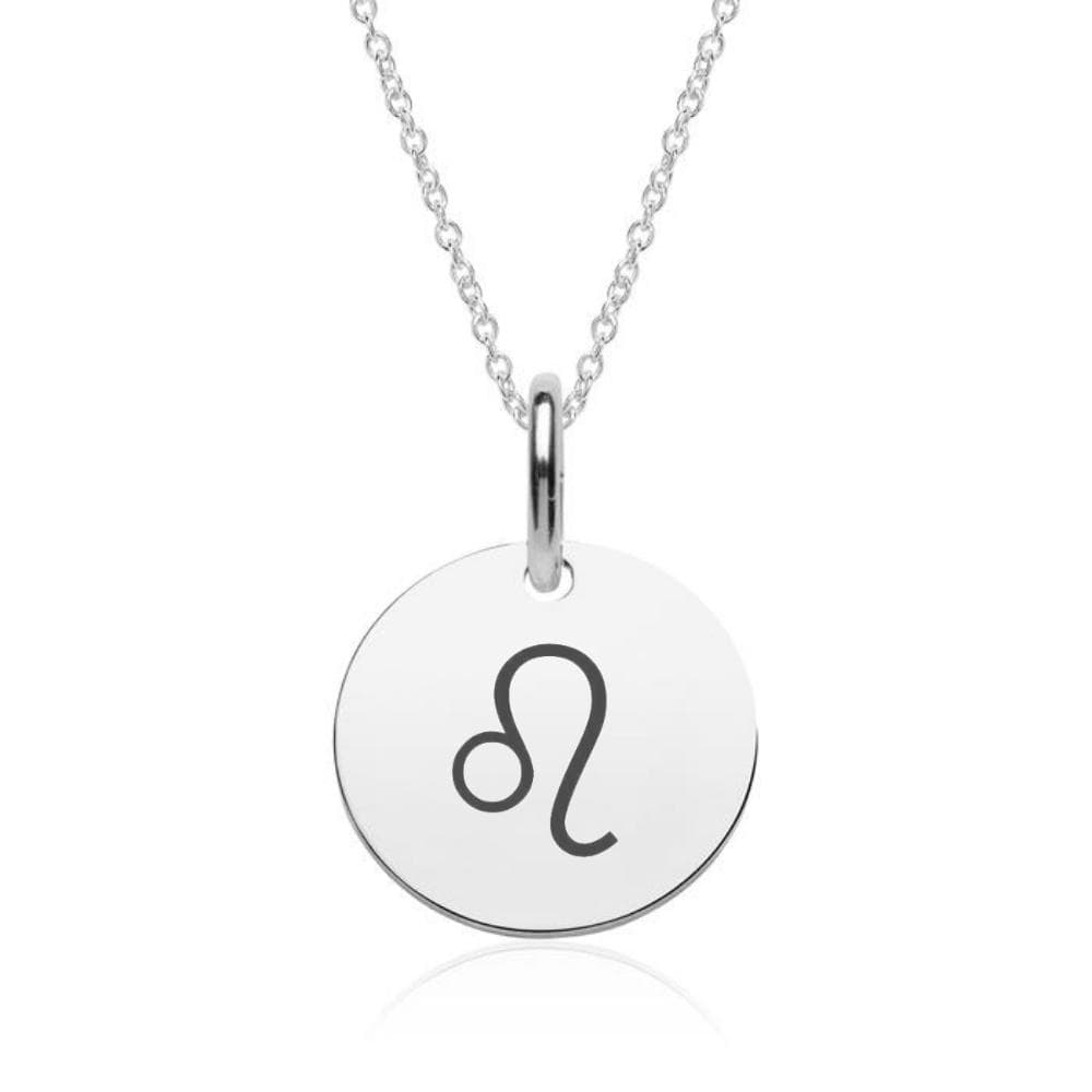Pendentif astro lion argent personnalisé - 2163