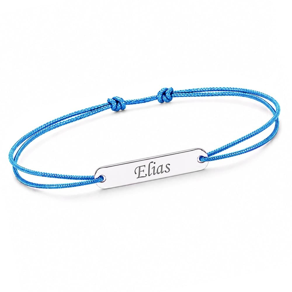 Bracelet cordon argent personnalisé - 2187