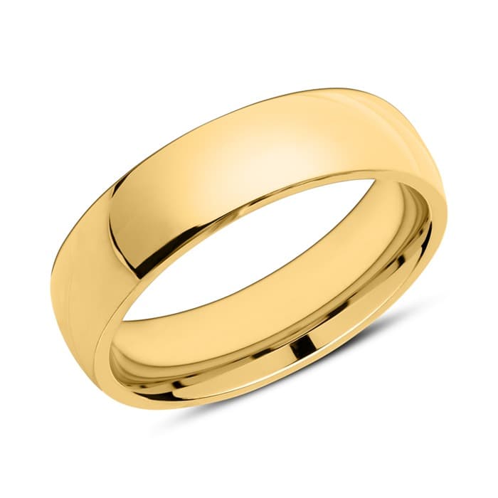 Bague acier dorée personnalisée - 2226