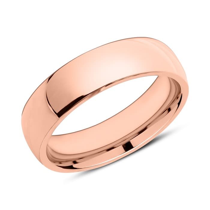 Bague acier rosée personnalisée - 2229