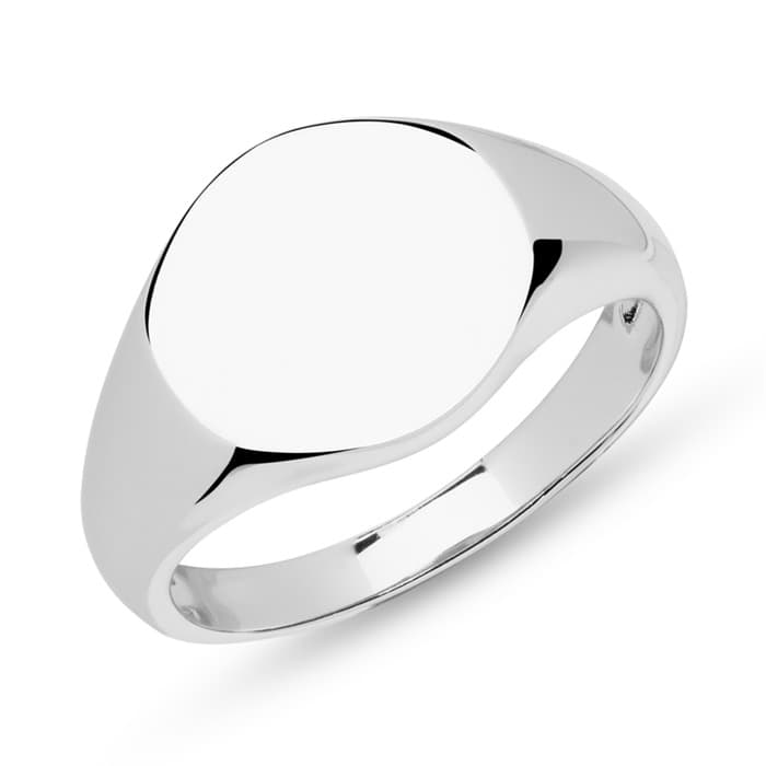 Chevalière argent personnalisée - 2247