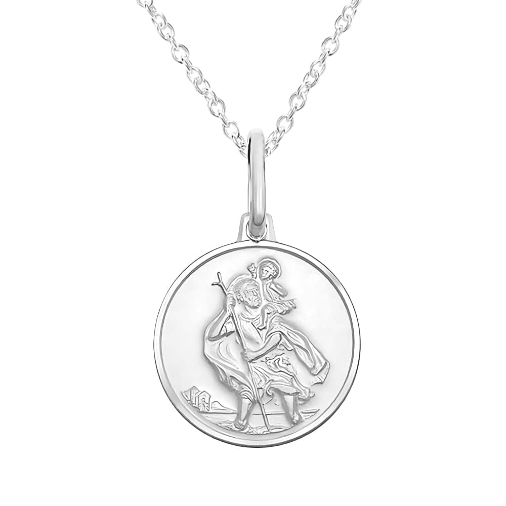 Pendentif religieux argent personnalisé - 2336