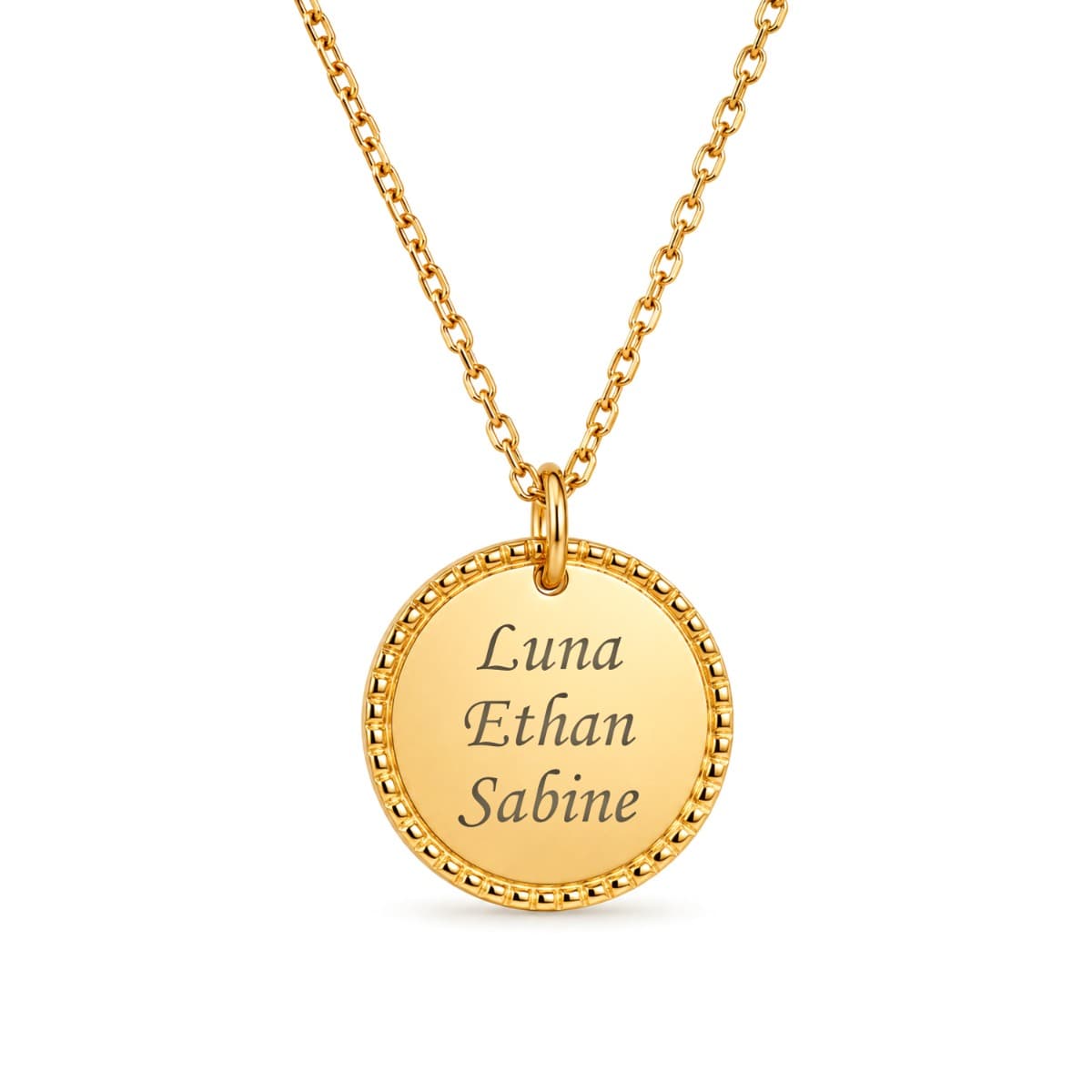 Médaille plaqué or personnalisée - 2353