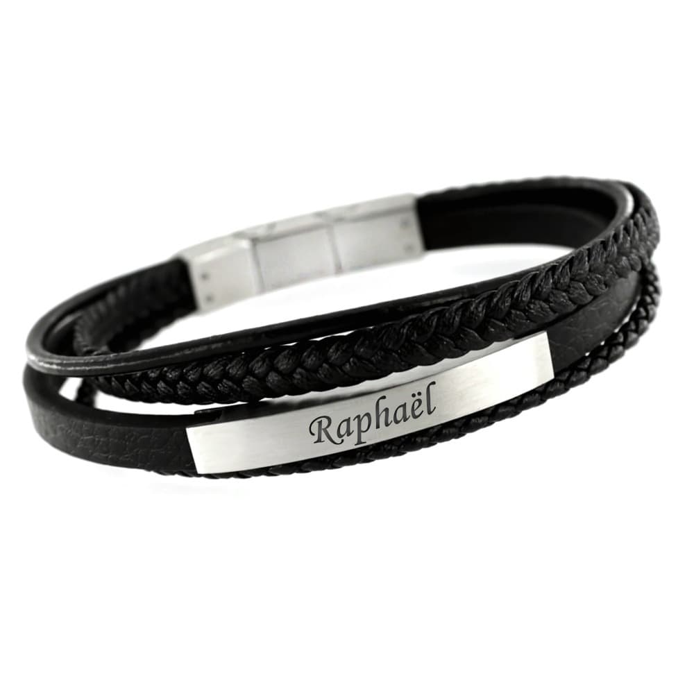 Bracelet en cuir personnalisé - 2408