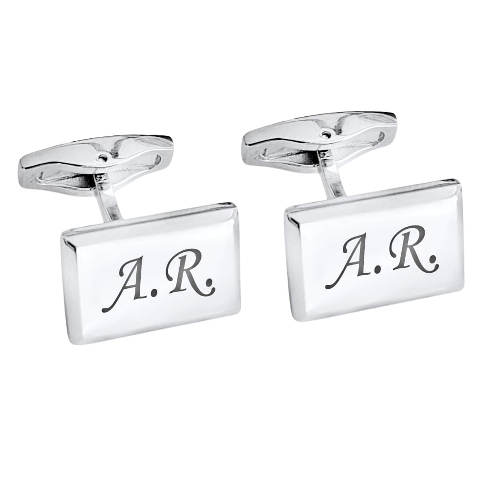 Boutons de manchette acier personnalisés - 2431