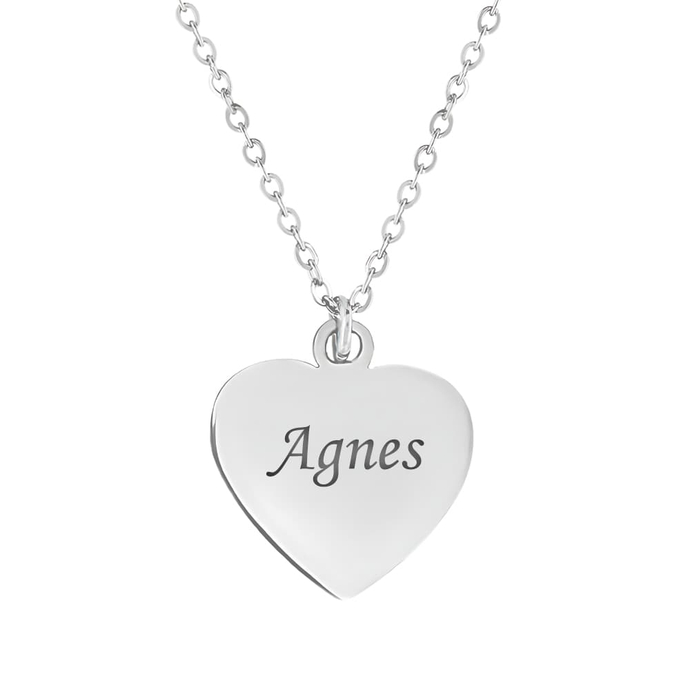 Collier pendentif petit cœur personnalisé - 2443