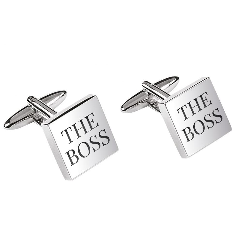 Boutons de manchette carrés personnalisés - 2525