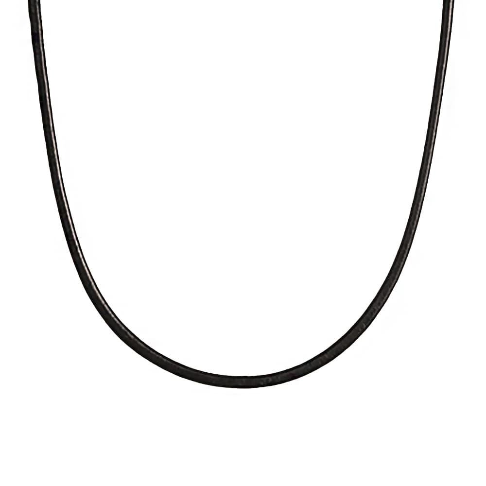 Chaîne cordon cuir noir 1,75mm - 2604