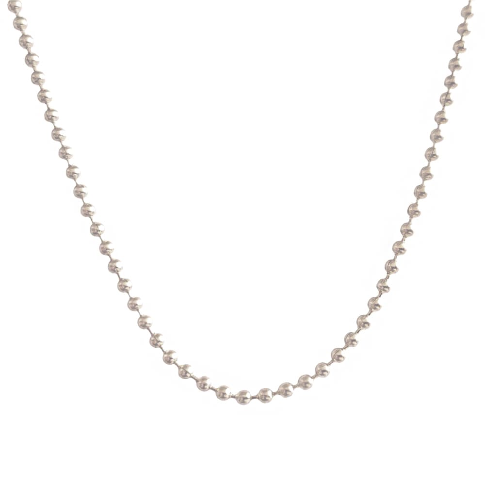 Chaîne billes argent 2mm - 2609