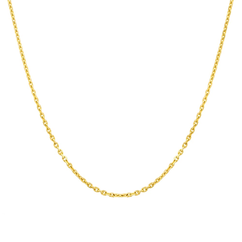 Chaîne forçat argent dorée 1mm - 2612