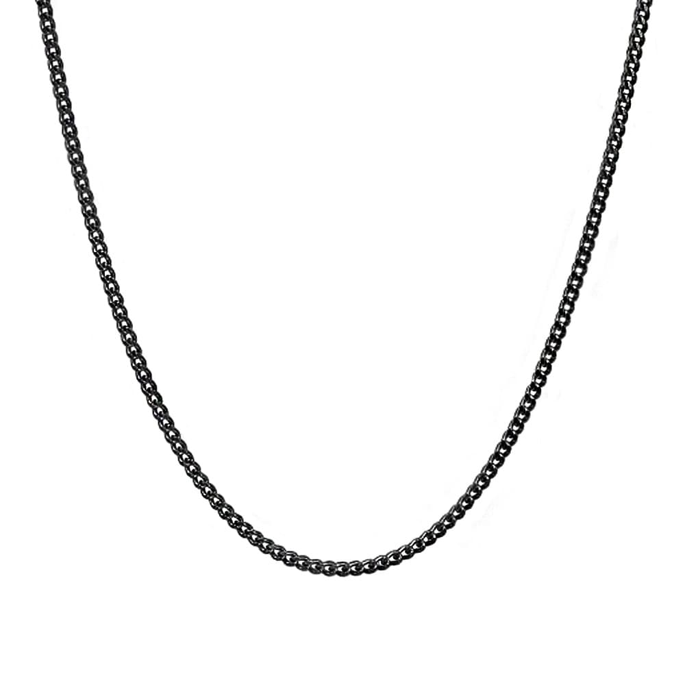 Chaîne maille gourmette acier noir 3mm - 2671