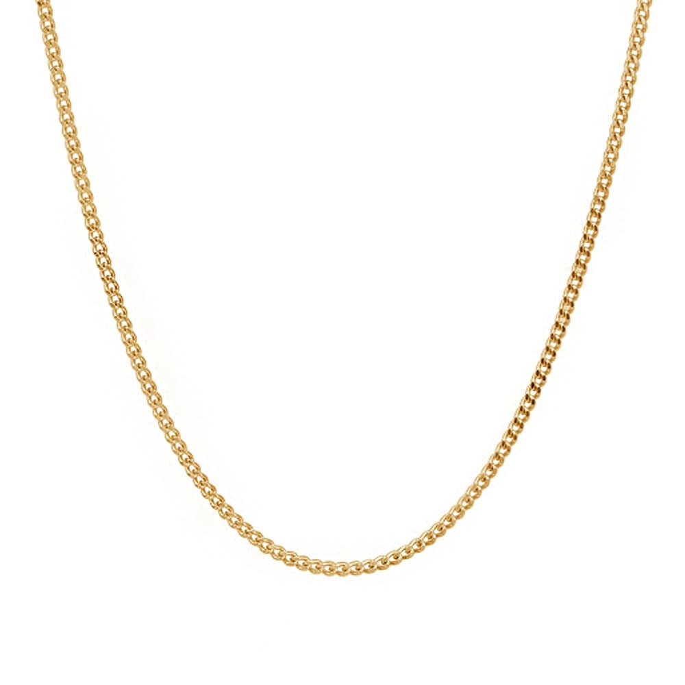 Chaîne maille gourmette acier doré 3mm - 2672