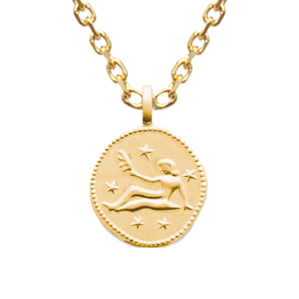 Médaille Vierge plaqué or personnalisée - 2680