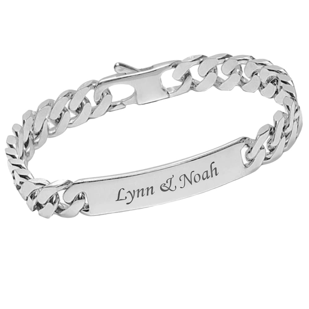 Gourmette argent personnalisée - 2774 