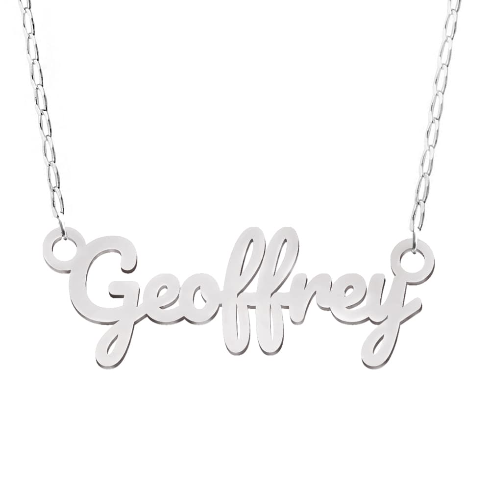 Collier prénom argent - 2858