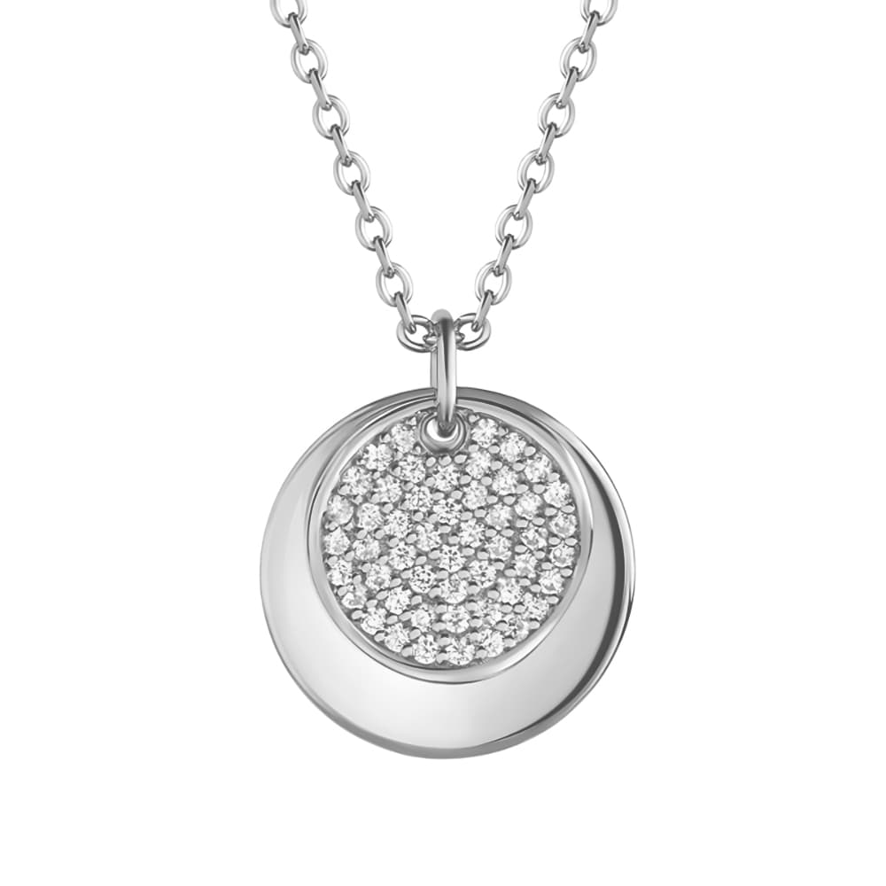 Chaine médaille argent personnalisée - 2890