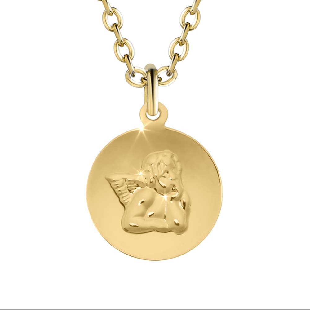 Médaille ange or personnalisé - 2915