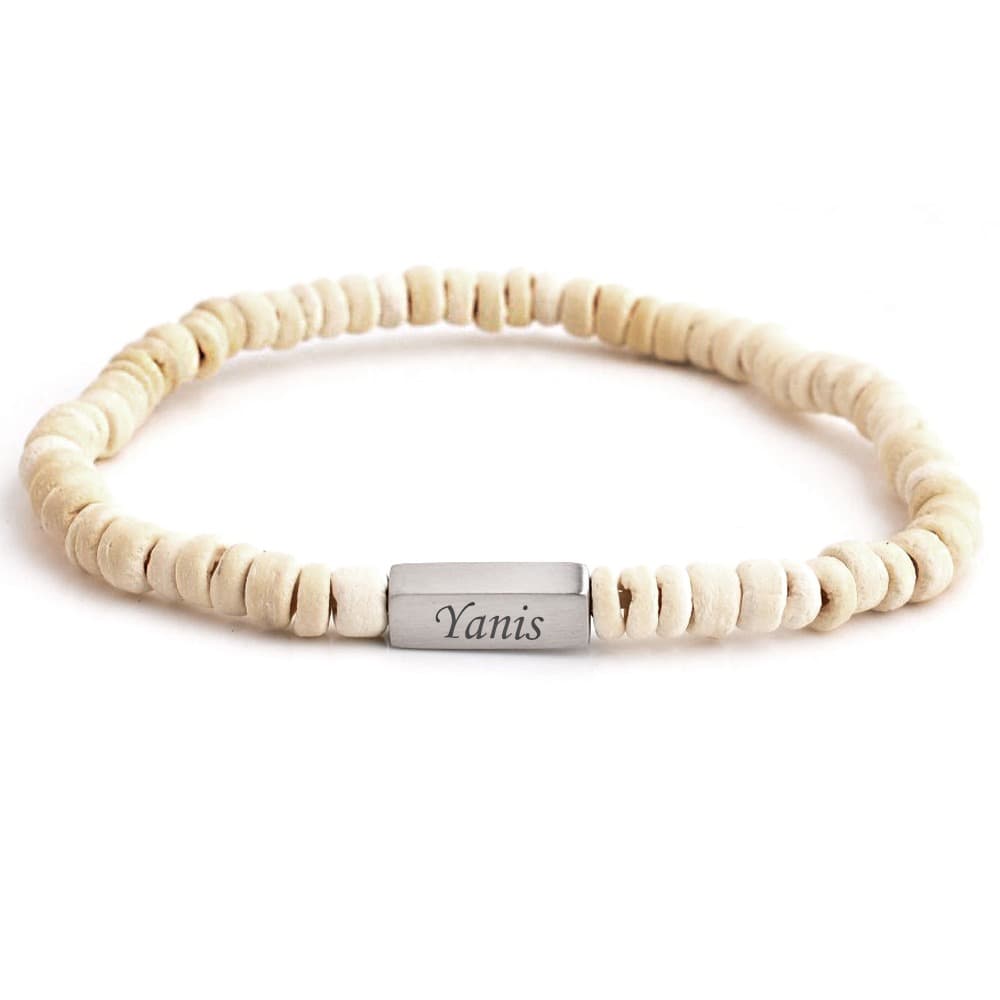 Bracelet coque de noix de coco personnalisé - 2939