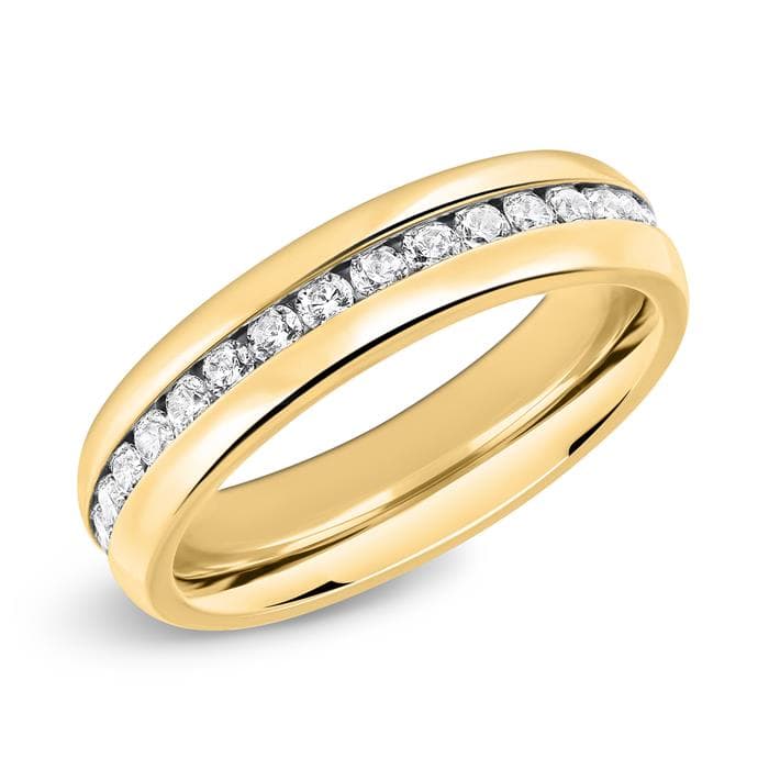 Bague acier femme personnalisée - 0418