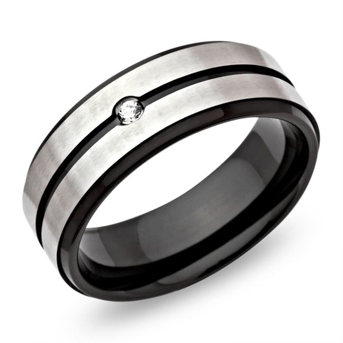Bague acier femme personnalisée - 0430