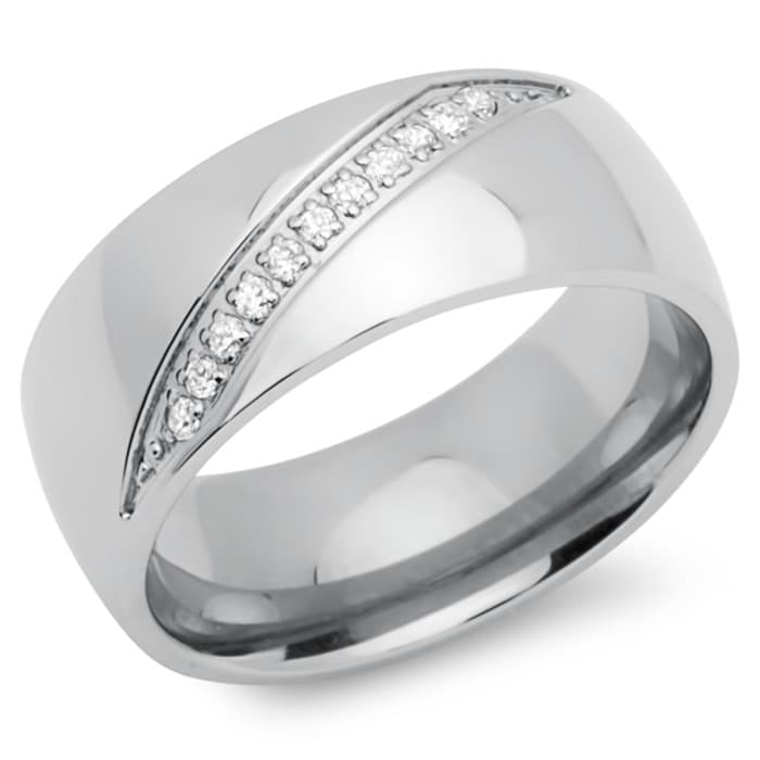 Bague acier femme personnalisée - 0805