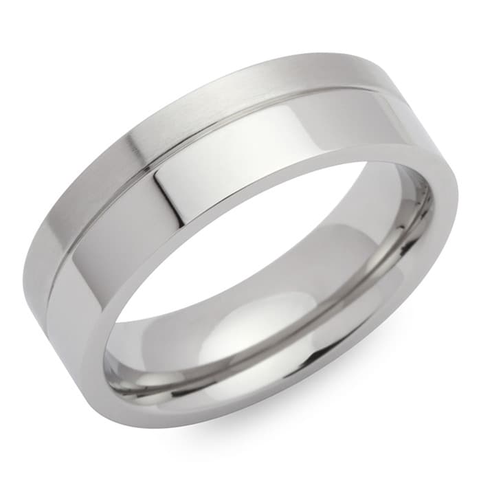 Bague acier personnalisée - 0809