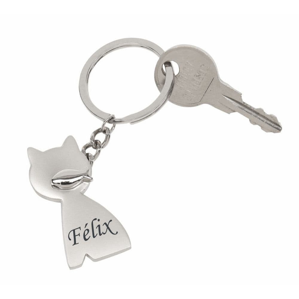 Porte-clé chat personnalisé - 0835