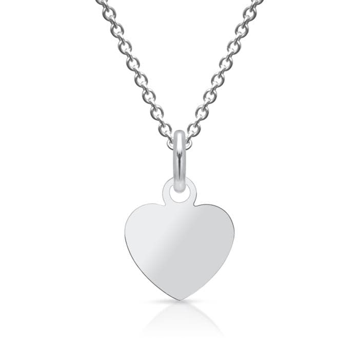 Pendentif coeur argent personnalisé - 0897