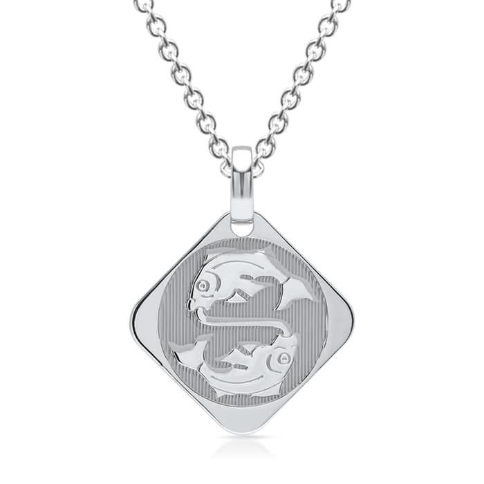 Pendentif zodiaque argent personnalisé - 0920