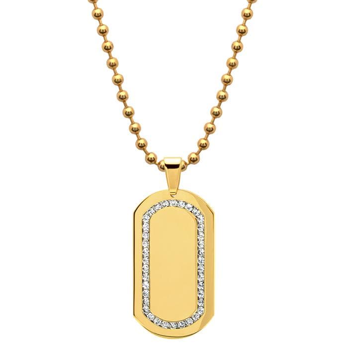 Pendentif dogtag acier personnalisé - 0963
