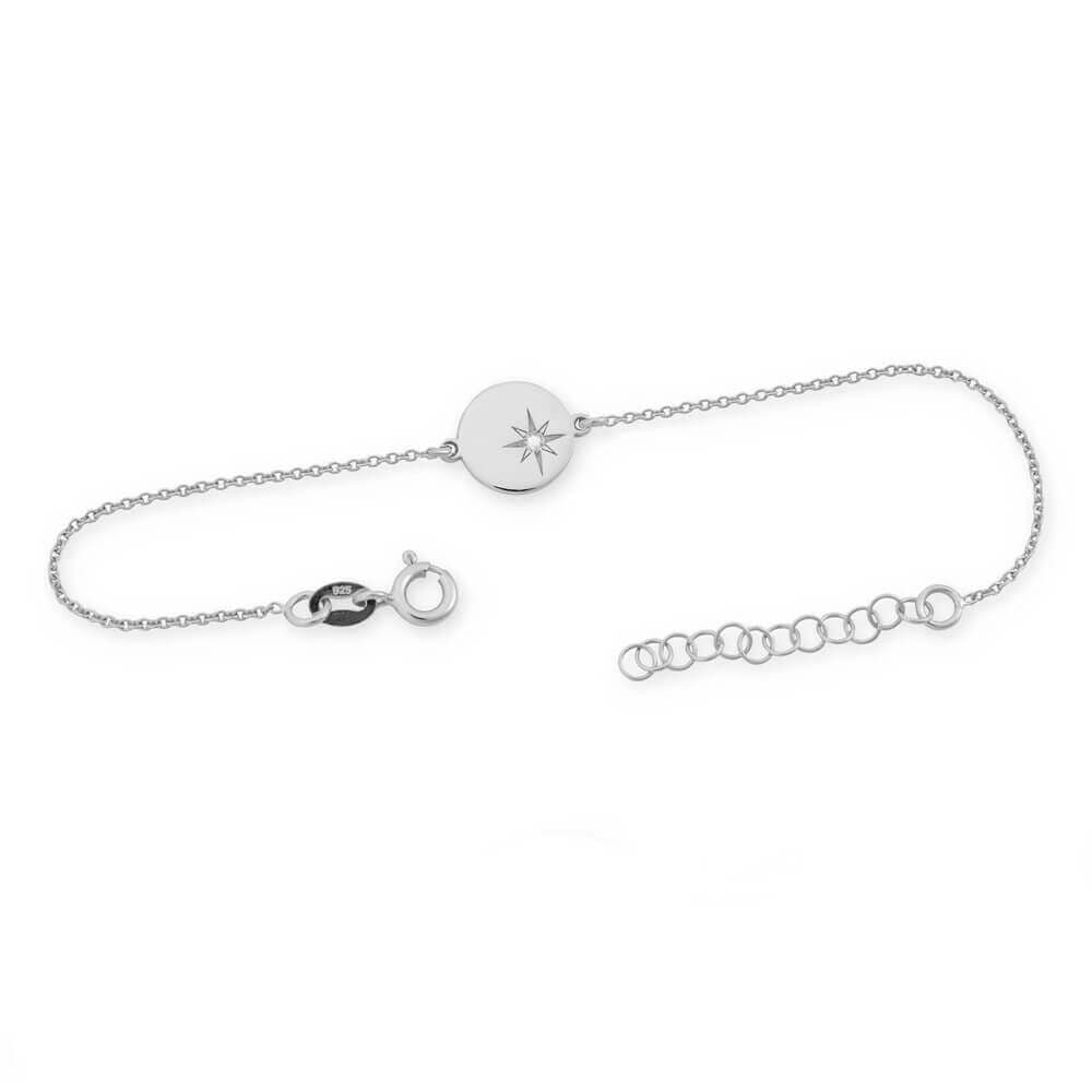Bracelet argent diamant personnalisé - 2310