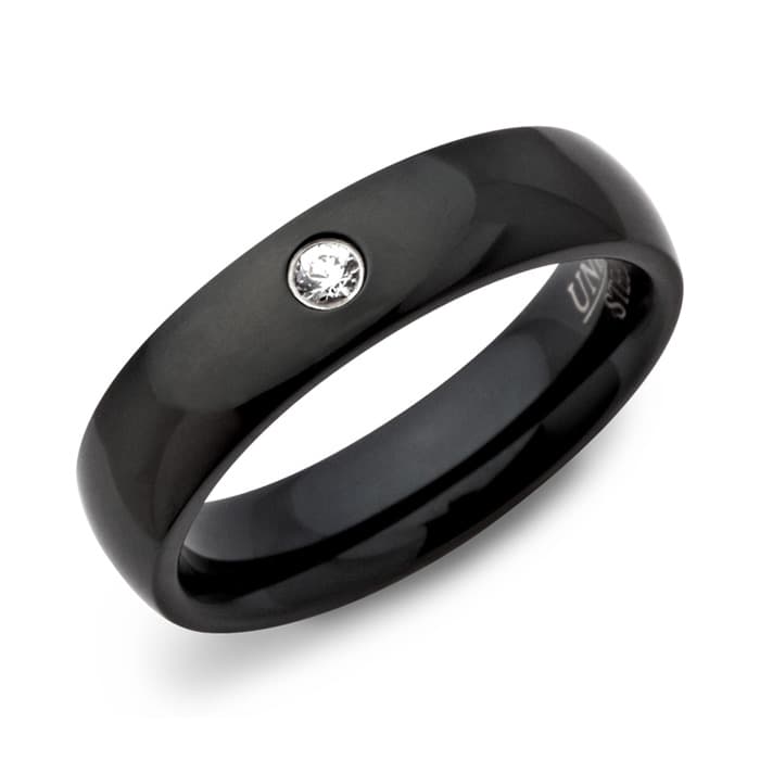 Bague acier femme personnalisée - 0440