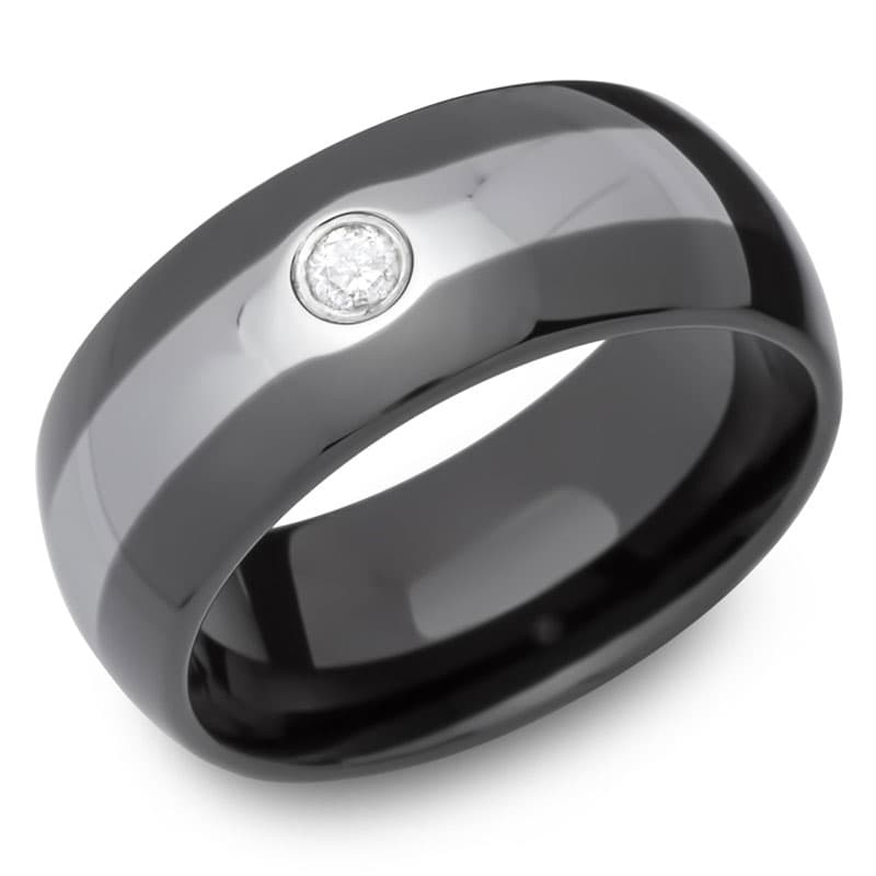 Bague tungstène personnalisée - 1479