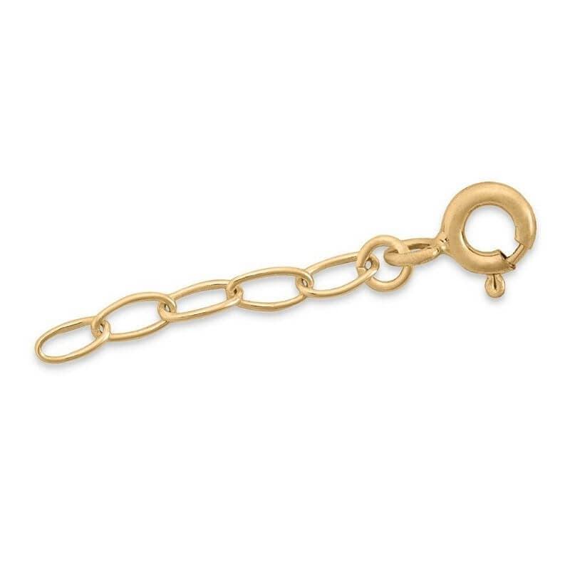 Chaîne d'extension argent doré personnalisée - 2320