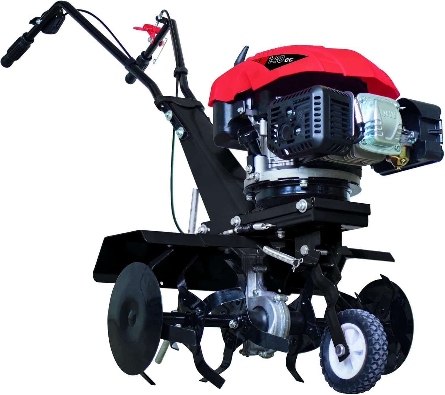 Scheppach MTP560 Motorhacke mit Verbrennungsmotor, 140 cm³, 3,7 PS, 6 Fräsen