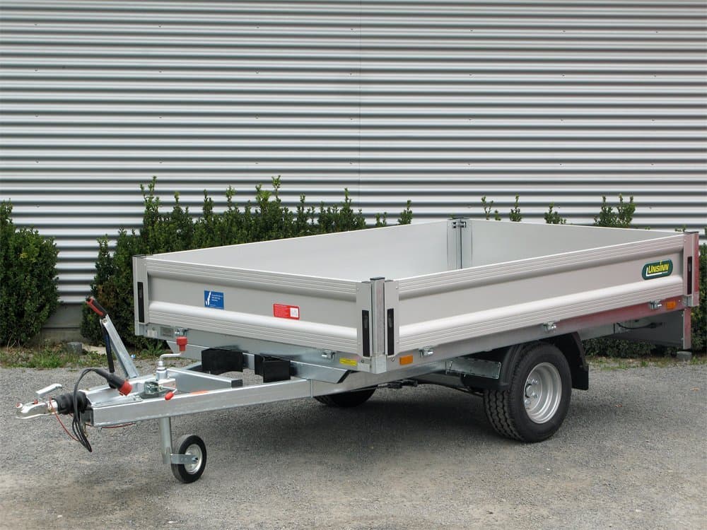 Unsinn-Pritschenanhänger UH 2315-13-10, 1350 kg, mit Aluminium-Seitenwänden