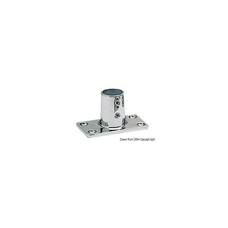 Platines pour balcons 22mm Rectangulaire 90°