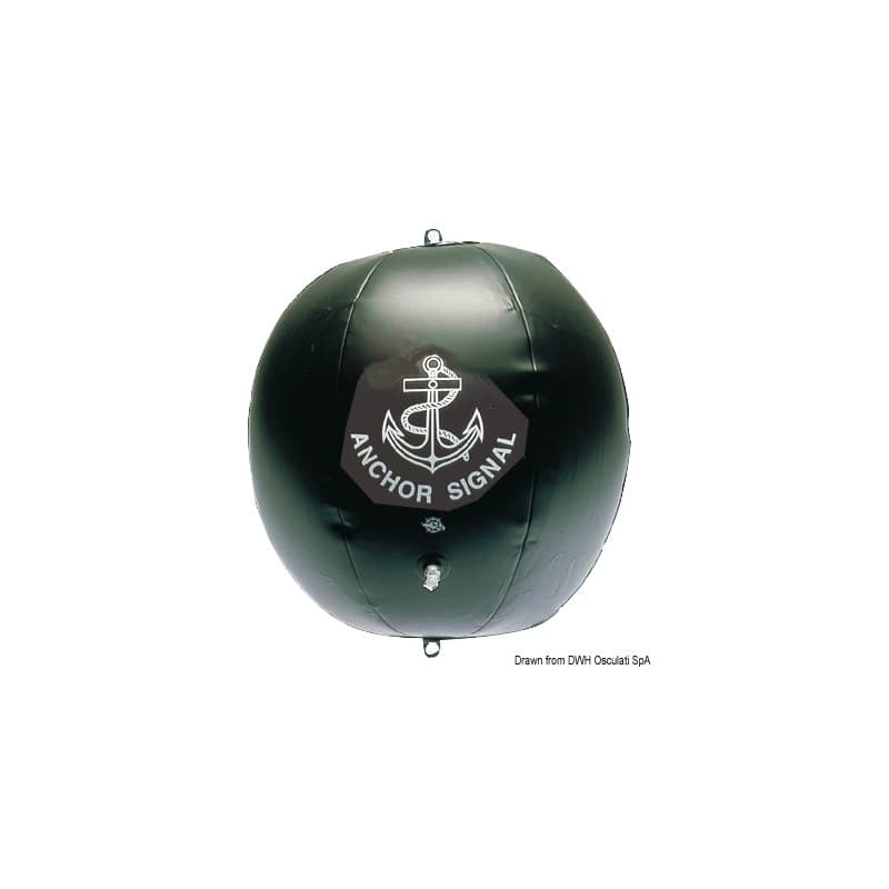 Ballon de mouillage noir gonflable