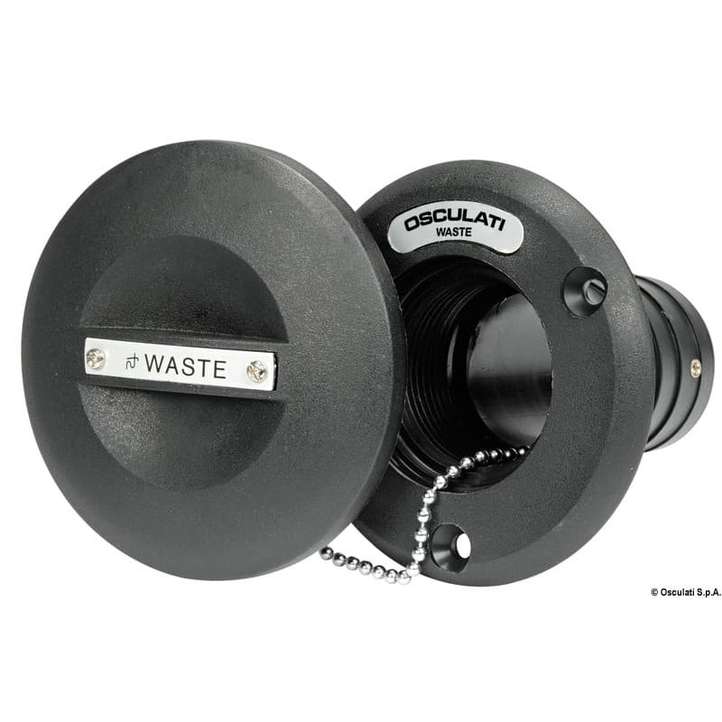 Bouchons de nable en nylon noirs 38mm WATER