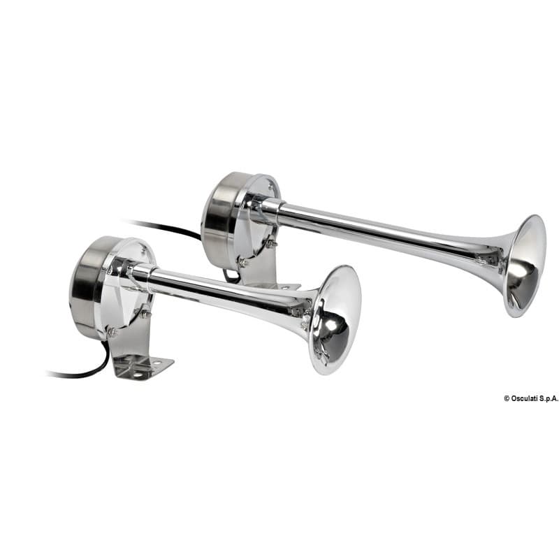 Avertisseur à trompe de membrane 2 cornes 210mm + 268mm