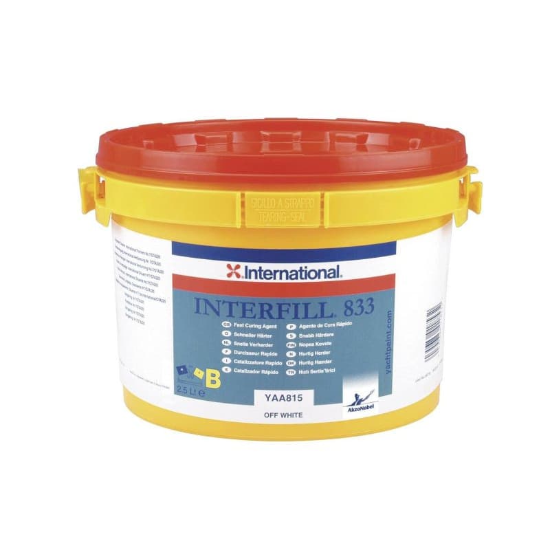 Interfill 833 - Enduit de finition Durcisseur rapide 2.5L