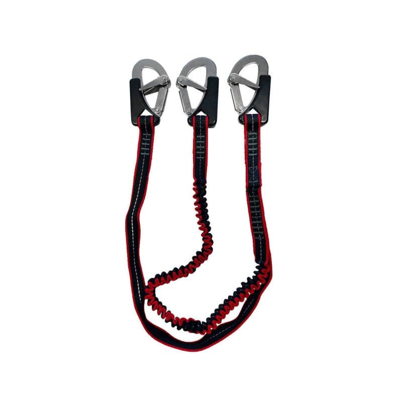 Longe élastique - Ocean Safety 3 mousquetons INOX